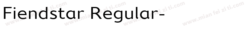 Fiendstar Regular字体转换